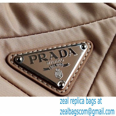 Prada Padded Nylon Shoulder Bag 1BC151 Beige 2021