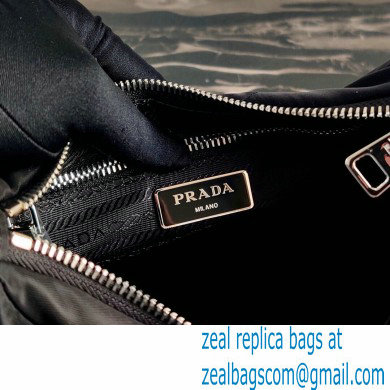 Prada Padded Nylon Shoulder Bag 1BC151 Black 2021 - Click Image to Close