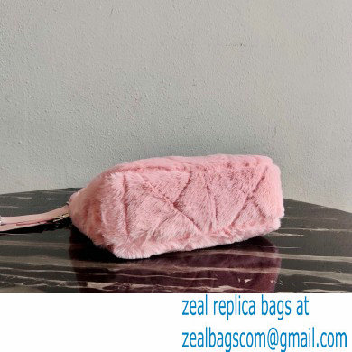 Prada Shearling Shoulder Bag 1BC151 Pink 2021