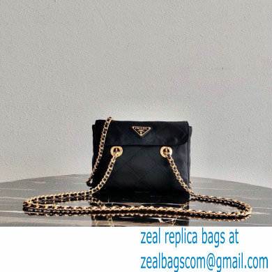 Prada Vintage Small Shoulder Bag 1BD625 Black 2021