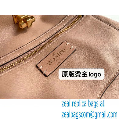 Valentino Large Roman Stud The Handle Bag Nude 2021