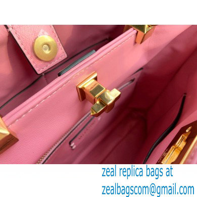 Valentino Large Roman Stud The Handle Bag Pink 2021 - Click Image to Close