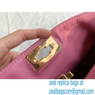 Valentino Large Roman Stud The Handle Bag Pink 2021 - Click Image to Close