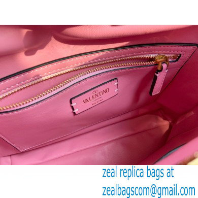 Valentino Large Roman Stud The Handle Bag Pink 2021