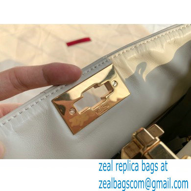 Valentino Large Roman Stud The Handle Bag White 2021 - Click Image to Close