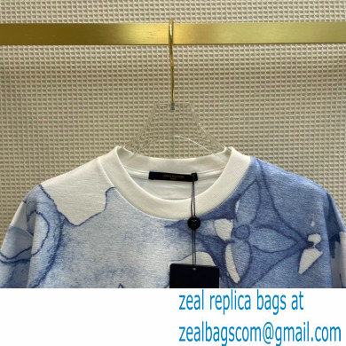 louis vuitton watercolor monogram T-shirt blue