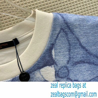 louis vuitton watercolor monogram T-shirt blue