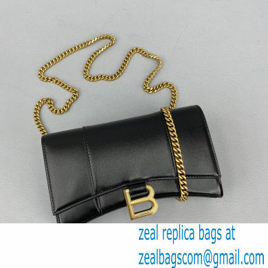 Balenciaga Cowhide B Metal buckle Chain bag in Black Bb016 - Click Image to Close