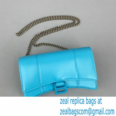 Balenciaga Cowhide B Metal buckle Chain bag in Blue Bb015 - Click Image to Close