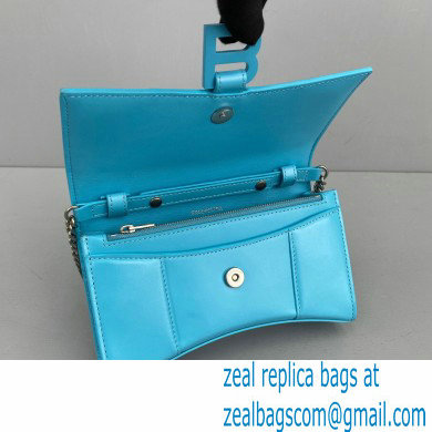 Balenciaga Cowhide B Metal buckle Chain bag in Blue Bb015 - Click Image to Close