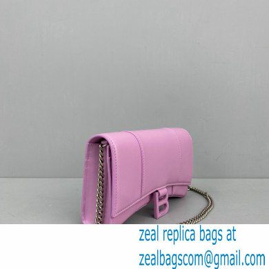 Balenciaga Cowhide B Metal buckle Chain bag in Pink Bb017