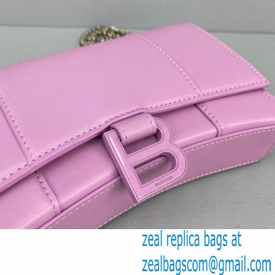 Balenciaga Cowhide B Metal buckle Chain bag in Pink Bb017