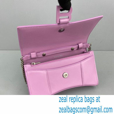 Balenciaga Cowhide B Metal buckle Chain bag in Pink Bb017