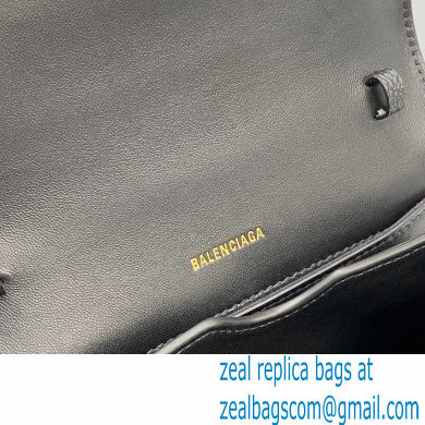 Balenciaga Cowhide B Metal buckle Flap bag in Black Bb002 2021 - Click Image to Close