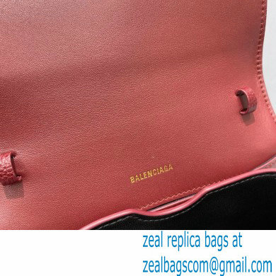 Balenciaga Cowhide B Metal buckle Flap bag in Red Bb001 2021