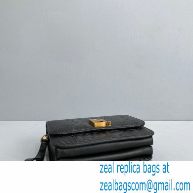 Balenciaga Cowhide Lychee pattern Flap bag in Black Bb003 2021 - Click Image to Close