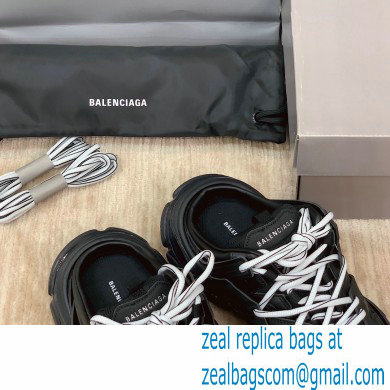 Balenciaga Nylon and mesh cloth Trackmules shoes in Black Bs001