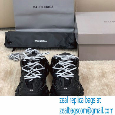 Balenciaga Nylon and mesh cloth Trackmules shoes in Black Bs001 - Click Image to Close