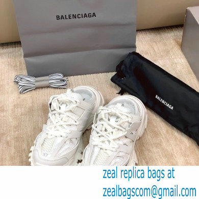 Balenciaga Nylon and mesh cloth Trackmules shoes in White Bs001