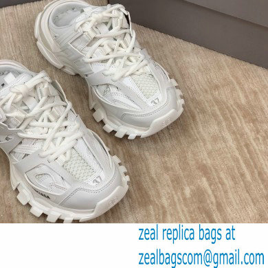 Balenciaga Nylon and mesh cloth Trackmules shoes in White Bs001