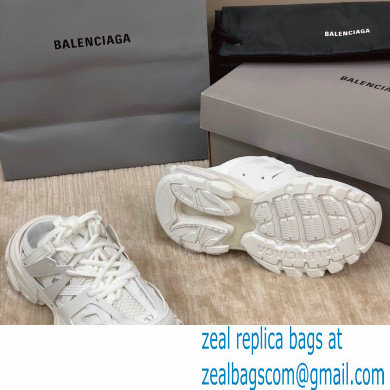 Balenciaga Nylon and mesh cloth Trackmules shoes in White Bs001 - Click Image to Close