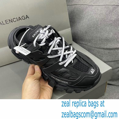 Balenciaga Track Mules Black in Mesh and Nylon 2021