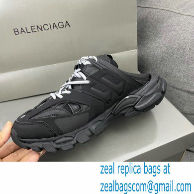 Balenciaga Track Mules Black in Mesh and Nylon 2021