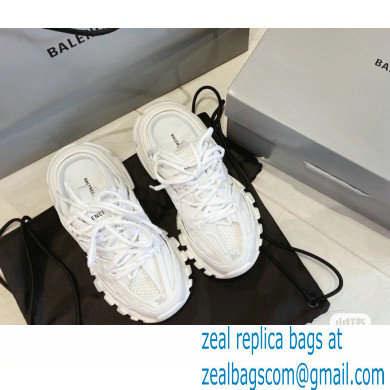 Balenciaga Track Mules White in Mesh and Nylon 2021