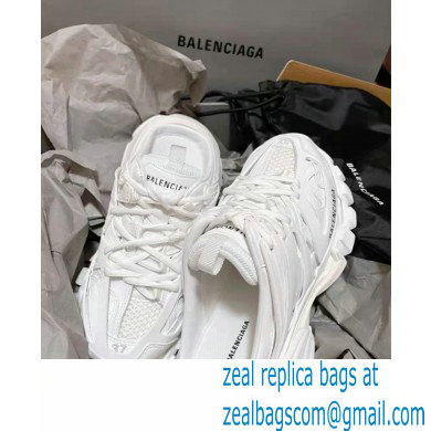 Balenciaga Track Mules White in Mesh and Nylon 2021