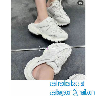 Balenciaga Track Mules White in Mesh and Nylon 2021 - Click Image to Close