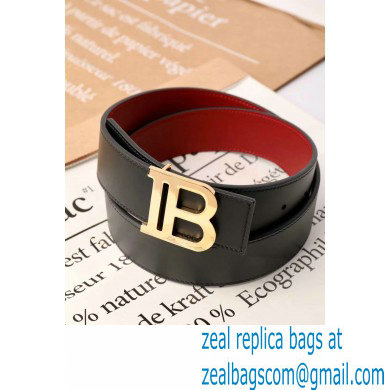 Balmain B logo reversible belt black/red 2021