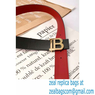 Balmain B logo reversible belt black/red 2021