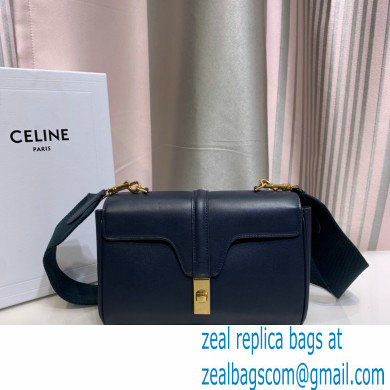 Celine Cowhide TEEN SOFT 16 Messenger Bag in Navy Blue 2021