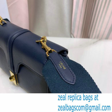 Celine Cowhide TEEN SOFT 16 Messenger Bag in Navy Blue 2021