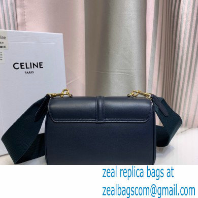 Celine Cowhide TEEN SOFT 16 Messenger Bag in Navy Blue 2021