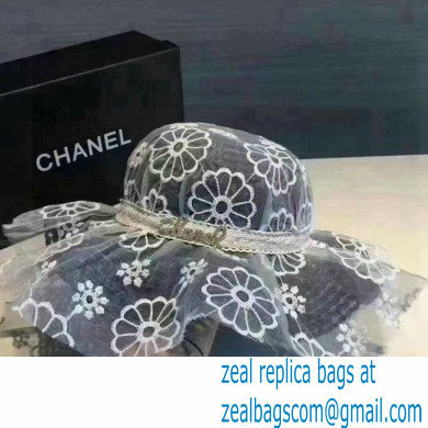 Chanel Lace princess hat in Blue Ch006