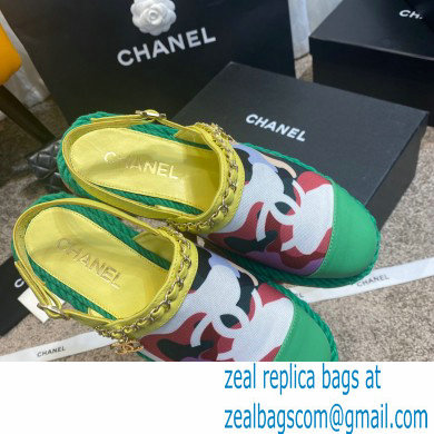 Chanel Sheepskin/Canvas Fisherman Sandals Cs001 2021