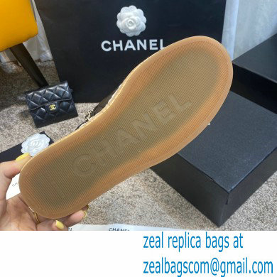 Chanel sheepskin/canvas Fisherman Sandals in Black Cs005 2021 - Click Image to Close