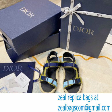 Dior CD Buckle Straw Fisherman Sandals Ds001 2021