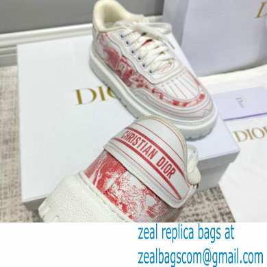 Dior Latex cowhide cushion Shell-toe sports shoes Red Ds005 2021 - Click Image to Close