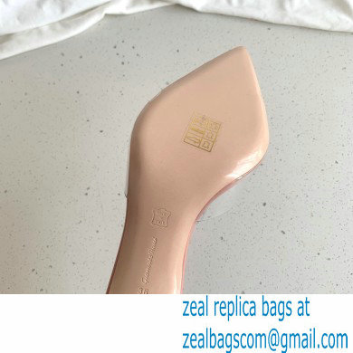 Gianvito Rossi Heel 10cm PVC Elle Mules Transparent Nude Pink