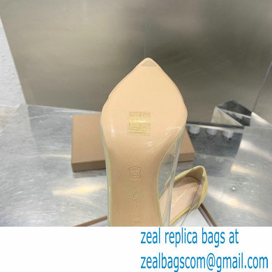 Gianvito Rossi Heel 10cm Plexi Pumps Suede Yellow