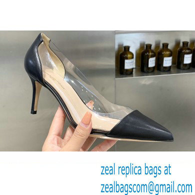 Gianvito Rossi Heel 7cm Plexi Pumps Black