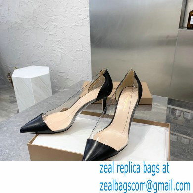 Gianvito Rossi Heel 7cm Plexi Pumps Black