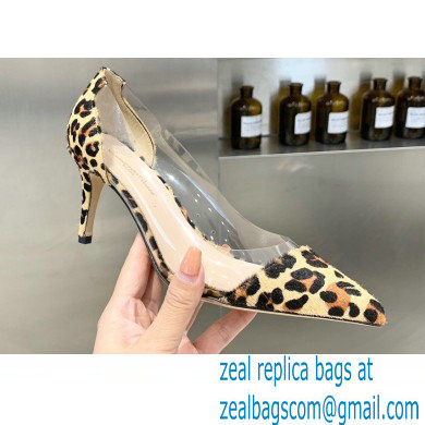 Gianvito Rossi Heel 7cm Plexi Pumps Leopard Print