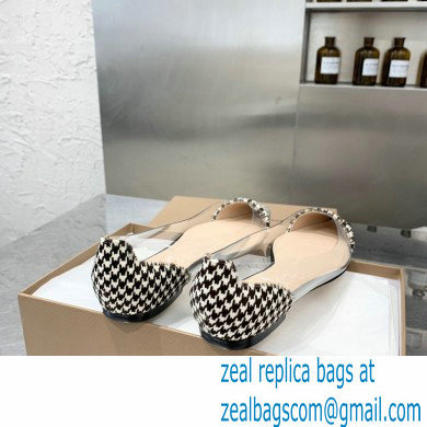 Gianvito Rossi Plexi Ballet Flats Houndstooth