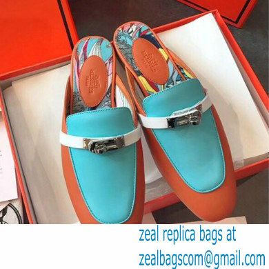 Hermes Calfskin Kelly shoe buckle Mules shoes Her002 2021 - Click Image to Close