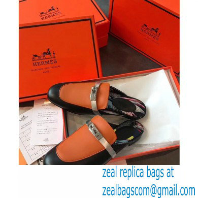 Hermes Calfskin Kelly shoe buckle Mules shoes Her003 2021 - Click Image to Close