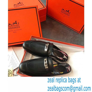 Hermes Calfskin Kelly shoe buckle Mules shoes Her007 2021 - Click Image to Close
