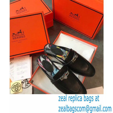 Hermes Calfskin Kelly shoe buckle Mules shoes Her007 2021 - Click Image to Close